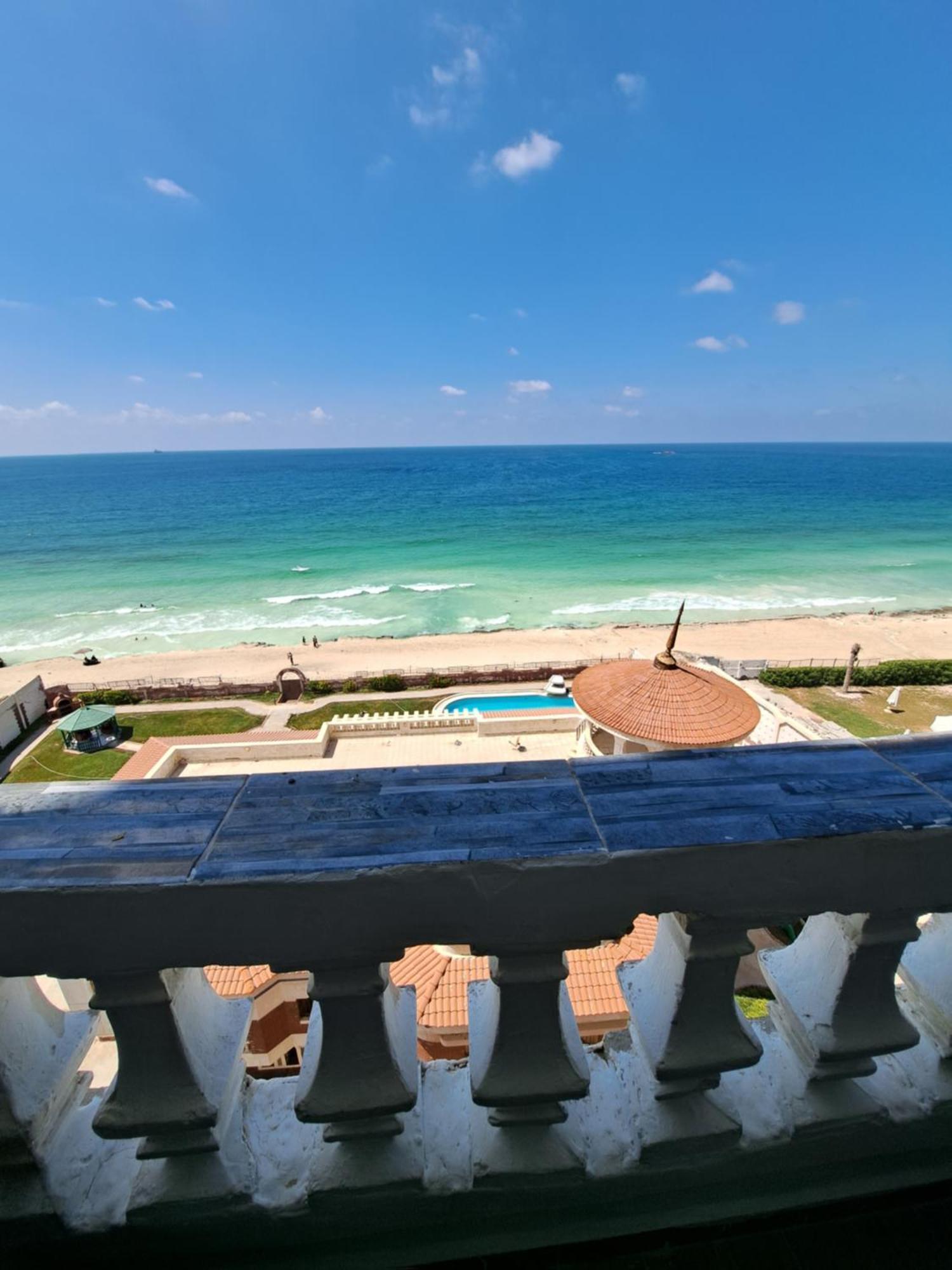 Panorama Apartment With A Charming Sea View Near Alexandria And Burg Elarab Intl Airport With Free Wifi شقة باطلالة ساحرة على البحر اول الساحل الشمالي Luaran gambar